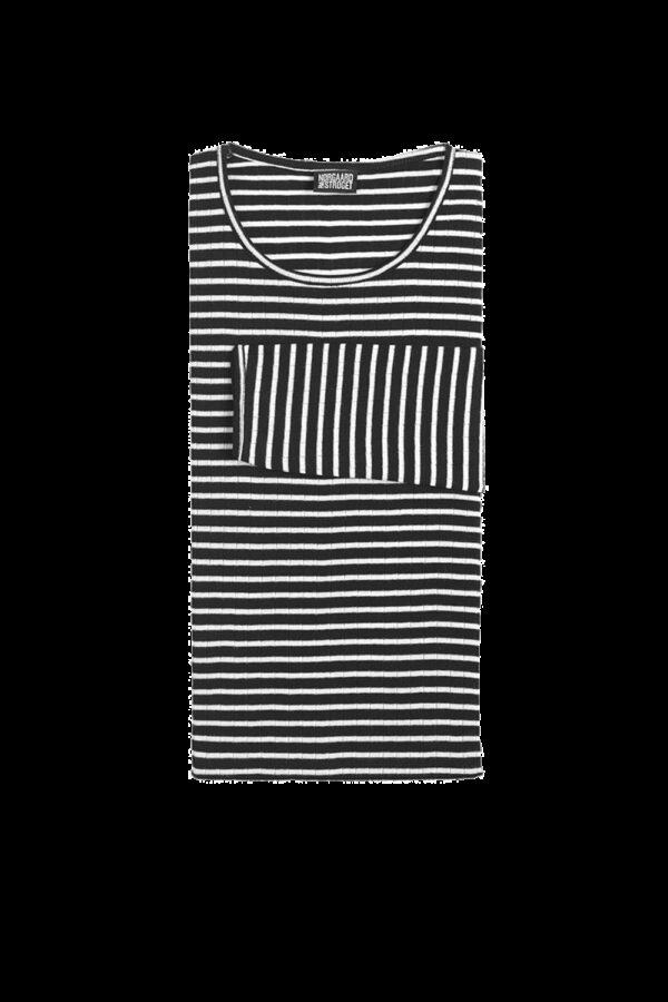 Nørgaard paa Strøget 101 T-shirt NPS Stripes Black/Ecru