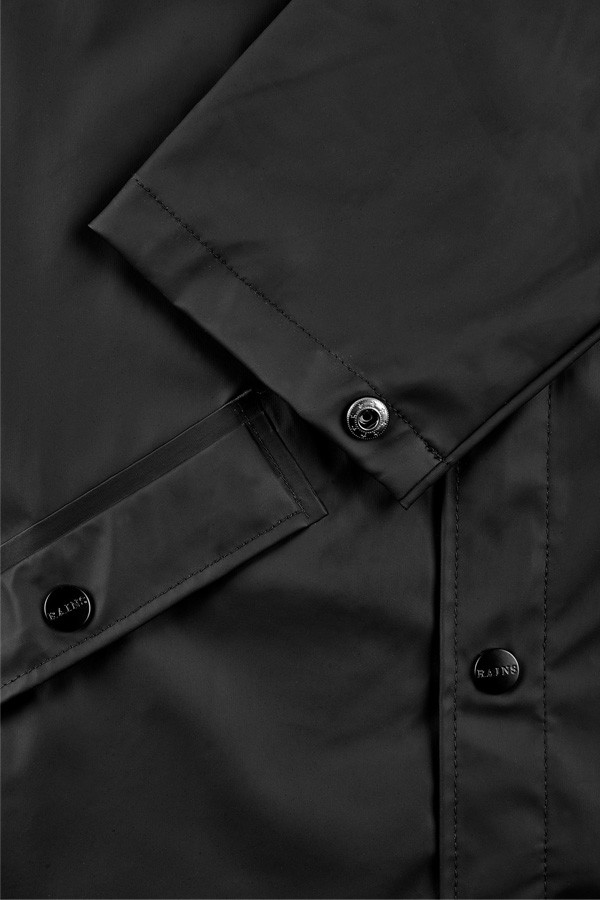 Rains Long Jacket Black
