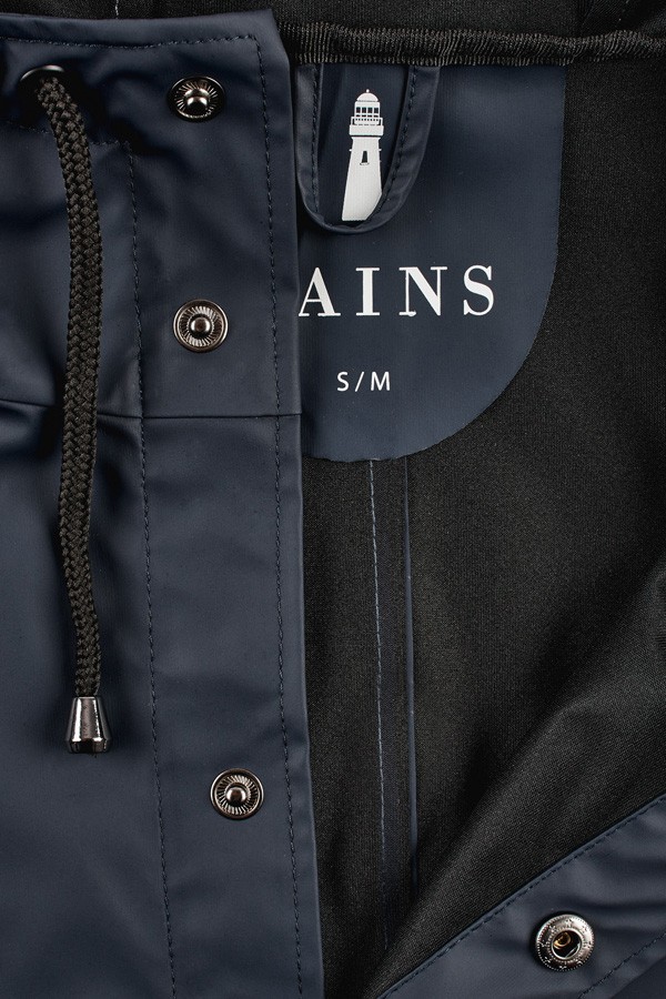 Rains Long Jacket Blue