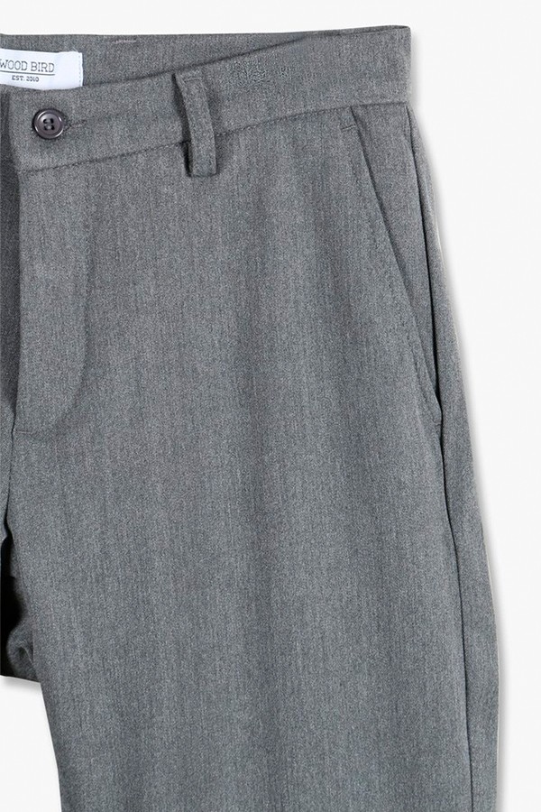 Wood Bird Steffen Twill Pant Light Grey