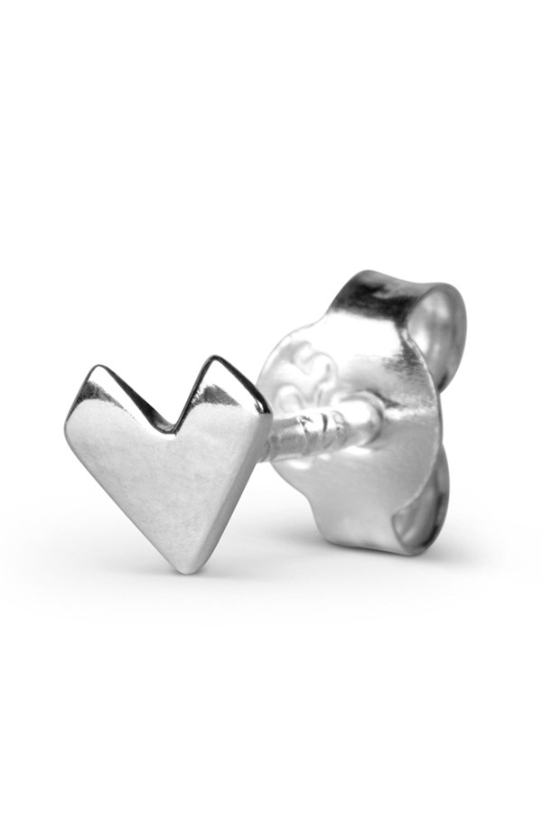 Lulu Copenhagen Pixel Love Earstud Silver Shiny