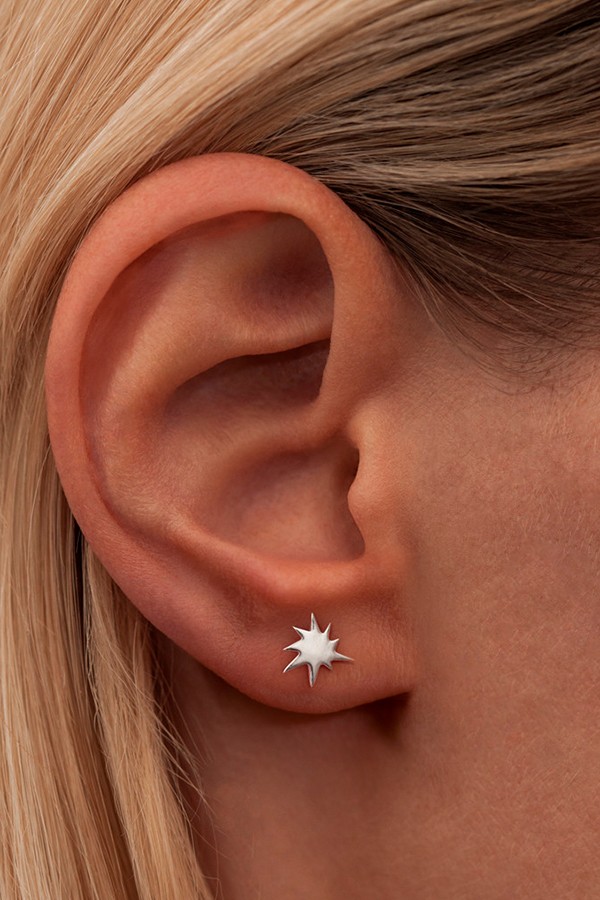 Lulu Copenhagen Kapow Ear Stud Sterling Silver Mat