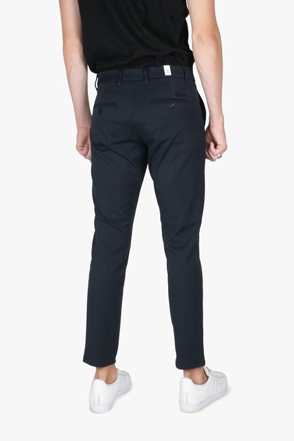 Wood Bird Steffen Mel Pant Navy Mel